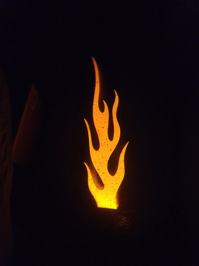 Projection LED Laser Flames