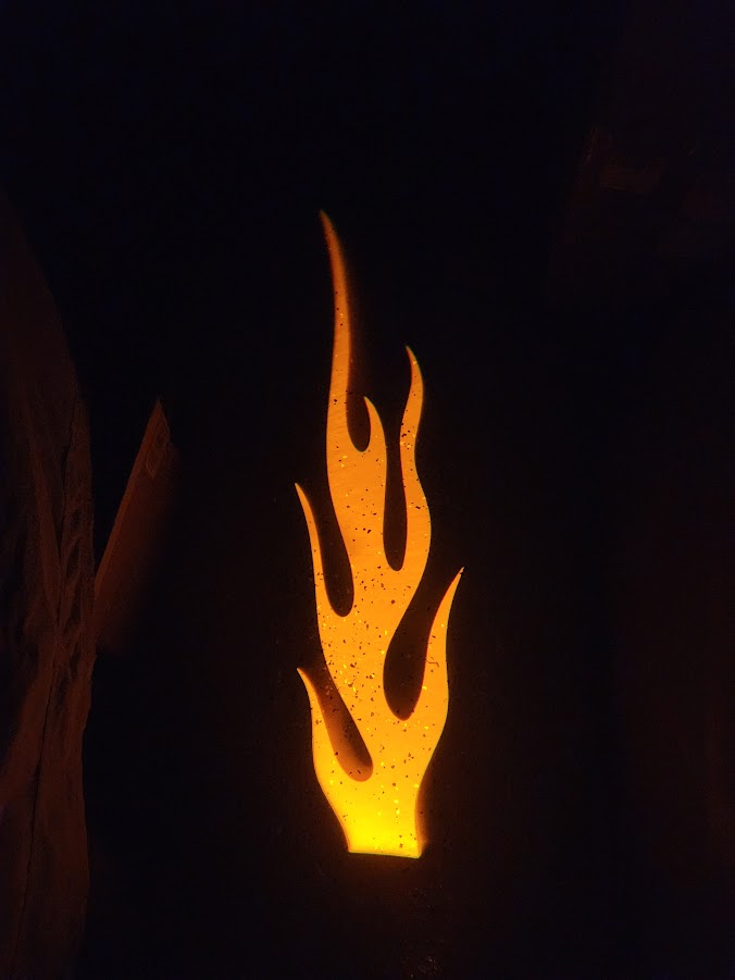 Projection LED Laser Flames