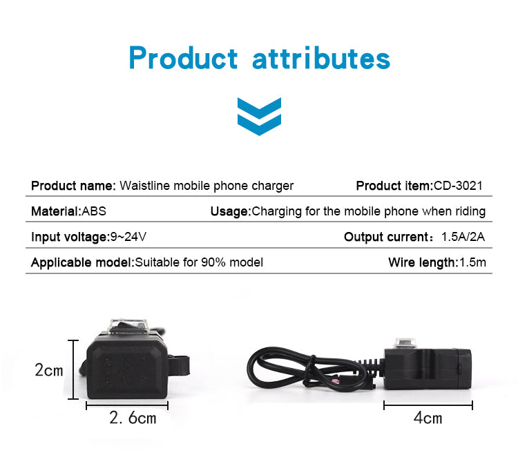 Dual USB for Ebike Product Attributes