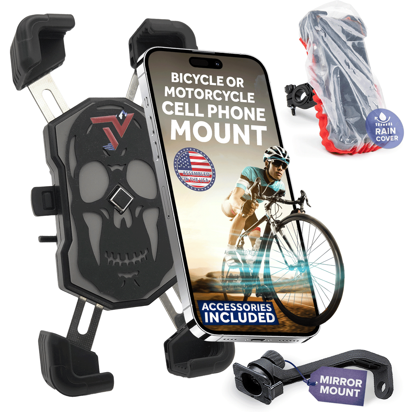 Motorcycle Cell Phone Mount for Handlebar
