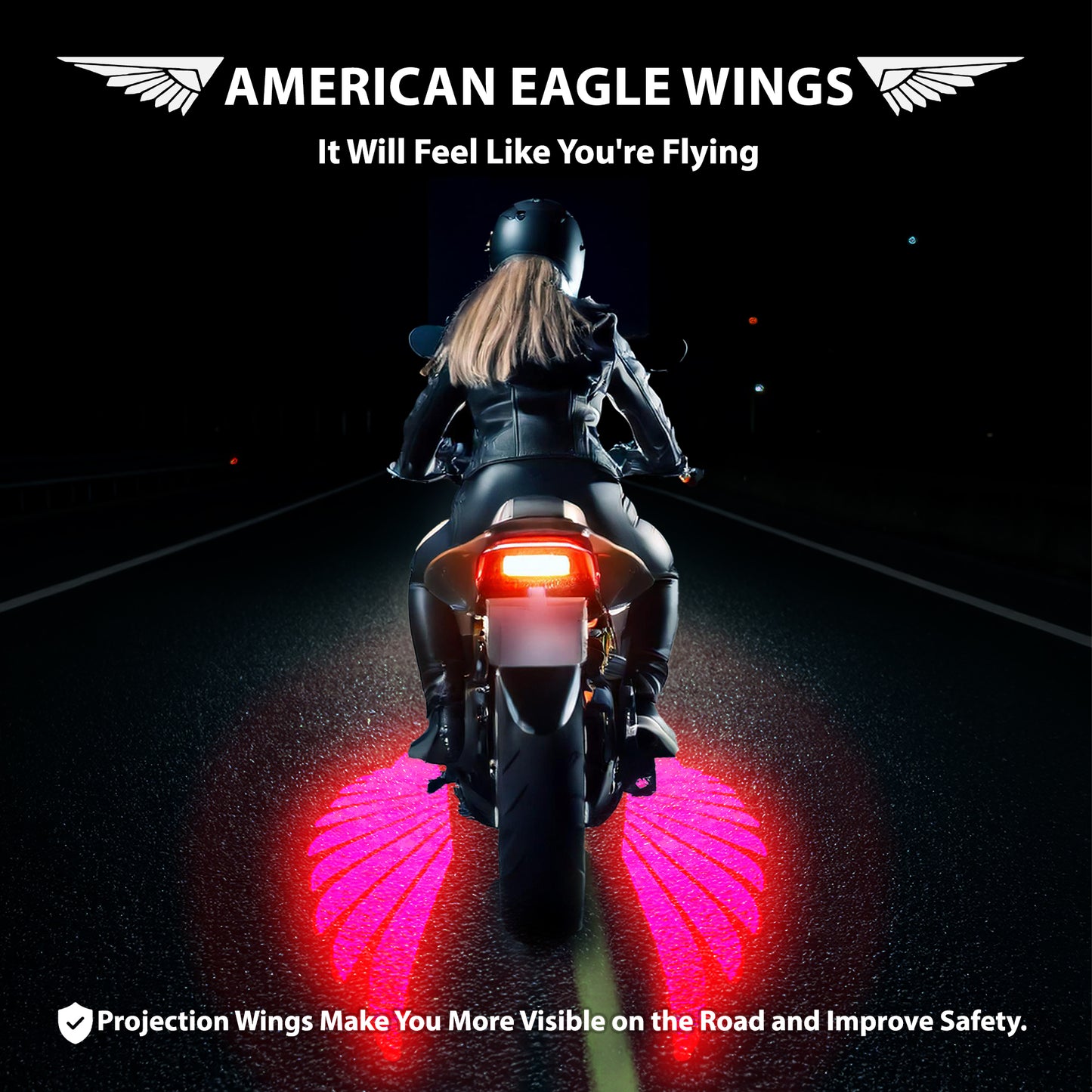 Projection Laser Easgle Wings Red