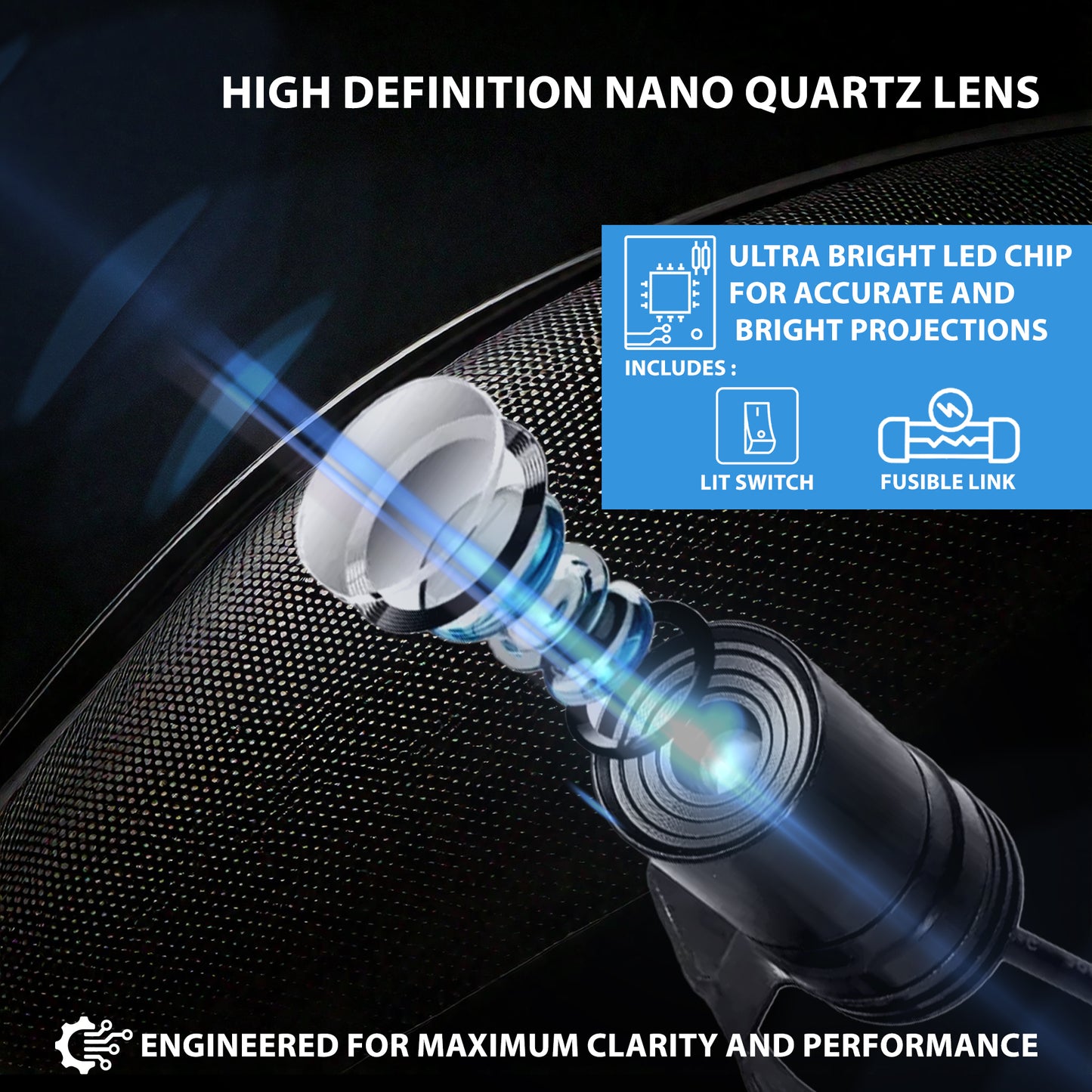 Laser Wings Come with High Definition Nano Quarts Lens