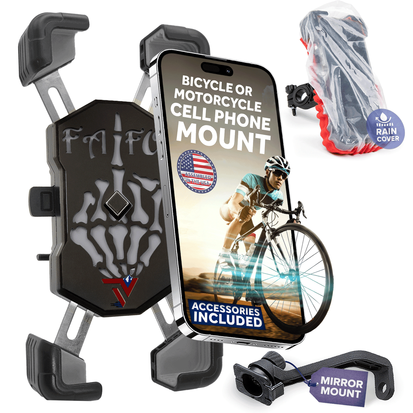 FAFO Finger Up Cell Phone Mount for motorcycle