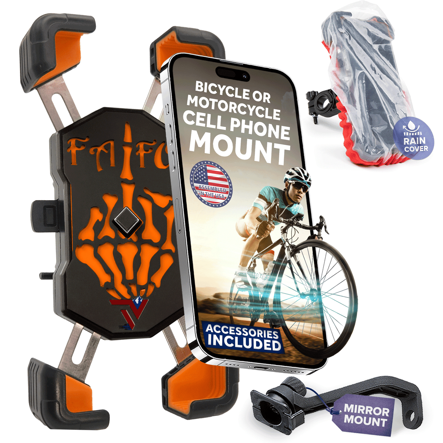 Bike Cell Phone Holder ritates 360